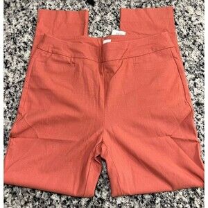 CHICO SO SLIMMING BROGITTE TEXTURE SLEM ANKLE PANT BASIC DESERT CORAL size 1R